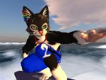 surfin kitty - black and white cat.jpg