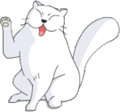 fluffy-white-cat-waving-smiley-emoticon.gif